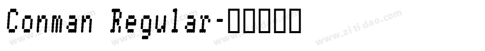 Conman Regular字体转换